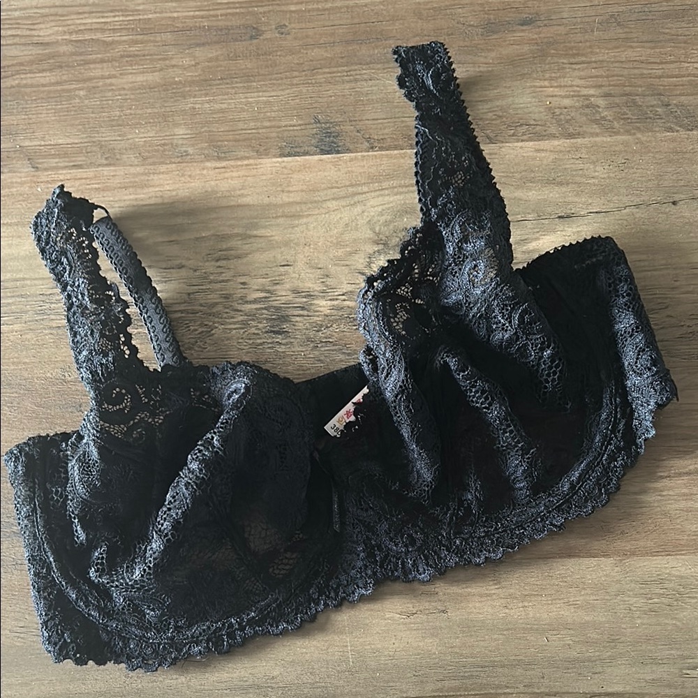 Elegant Roselle by la vie en rose Black Lace Bra